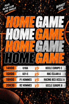 🏀 MATCHS À DOMICILE – SAMEDI 12 SEPTEMBRE 🏀